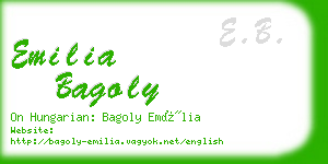 emilia bagoly business card